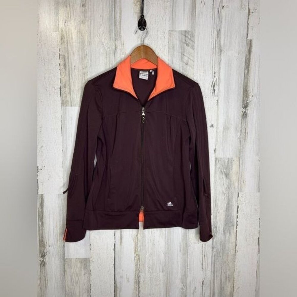 Adidas Women's Sports Activewear Jacket Purple Orange Size Large
